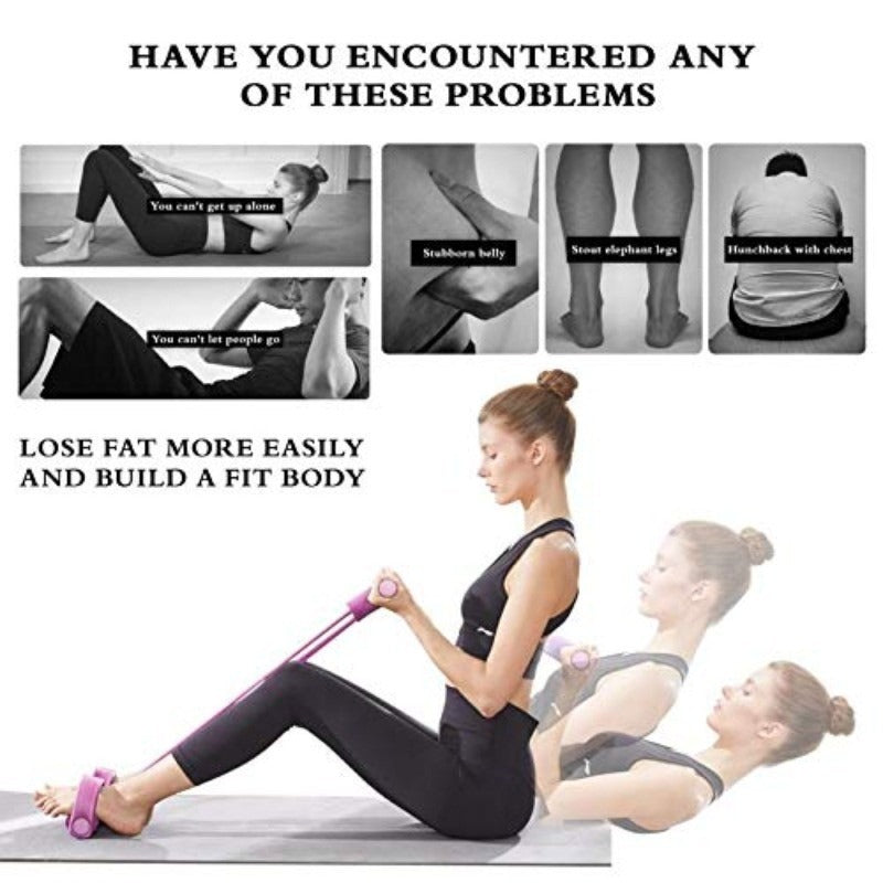 Resistance Band Foot Pedal Pull Rope